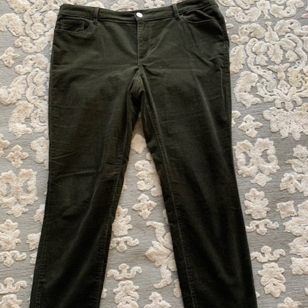 Loft 14P olive green corduroy pants